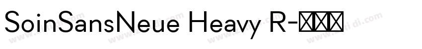 SoinSansNeue Heavy R字体转换